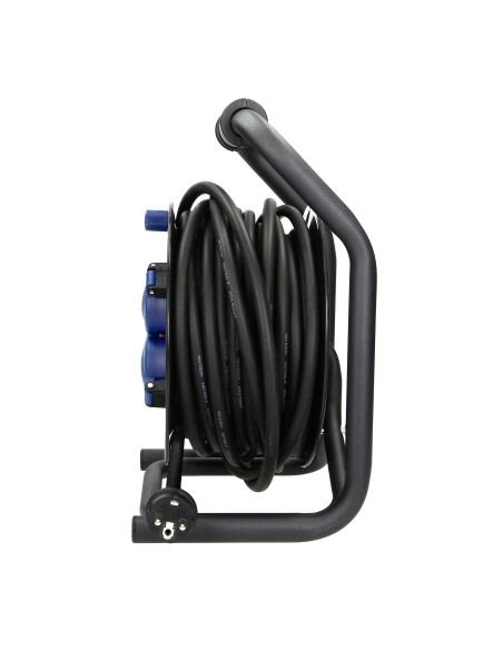  Przedłużacz bębnowy profesjonalny IP44, 4 gniazda 2P+Z (schuko), kabel gumowy olejoodporny, H07RN-F 3x2,5mm²,...