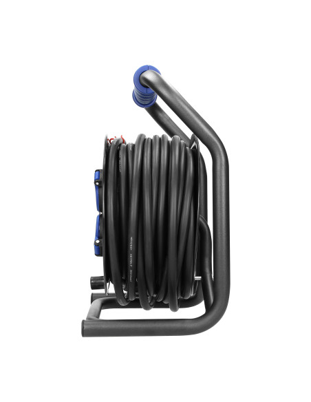  Przedłużacz bębnowy profesjonalny IP44, 4 gniazda 2P+Z, kabel gumowy olejoodporny, H07RN-F 3x2,5mm², długość 20m,...