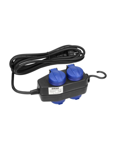  Przedłużacz warsztatowy bryzgoszczelny IP44, 4...