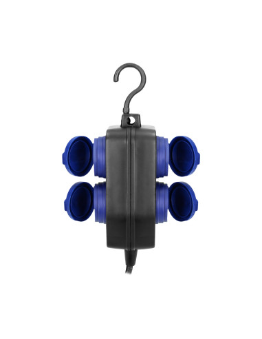  Przedłużacz warsztatowy bryzgoszczelny IP44, 4...