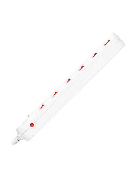  Listwa zasilająca "Multiswitch", 6 gniazd 2P+Z, kabel 3x1,0mm², długość 1,5m, z wyłącznikami podświetlanymi:...