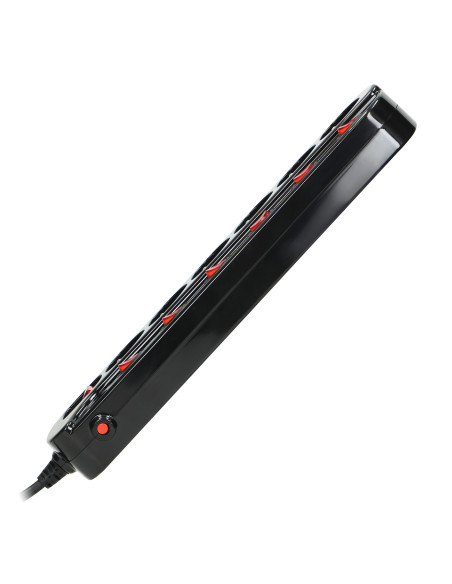  Listwa zasilająca "Multiswitch", 6 gniazd 2P+Z, kabel 3x1,0mm², długość 1,5m. Wyłącznik termiczny. 10A/230 VAC,...