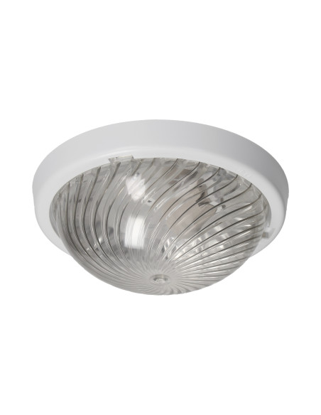 7070T-ALFA/PL, oprawa oświetleniowa, 75W, E27, IP44, IK10, klosz poliwęglan przeźroczysty