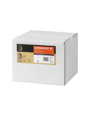 CORRADO 1P, lampa wisząca, E14  max. 40W, chrom