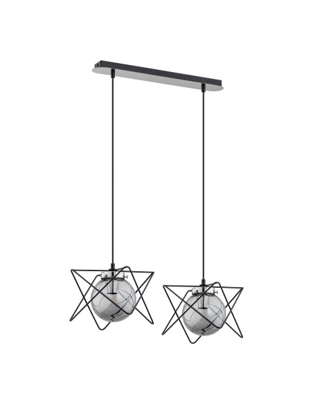 CORRADO 2P, lampa wisząca, E14  max. 2x 40W, chrom