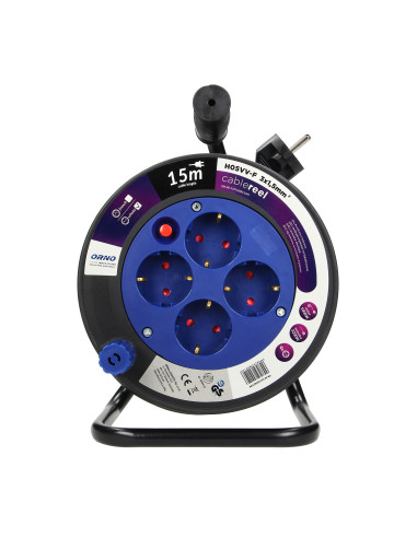 Przedłużacz bębnowy MINI, 4 gniazda 2P+Z...