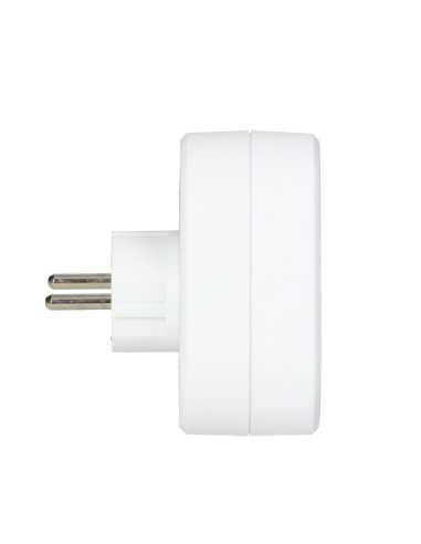 Rozgałęźnik trójkątny 3x2P+Z (Schuko), biały