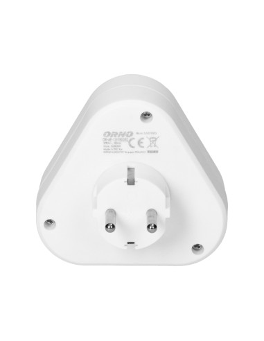 Rozgałęźnik trójkątny 3x2P+Z (Schuko), biały