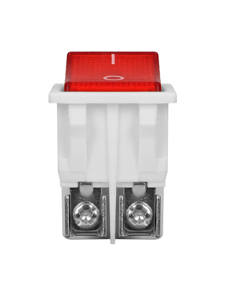 Łącznik kołyskowy podświetlany, biały