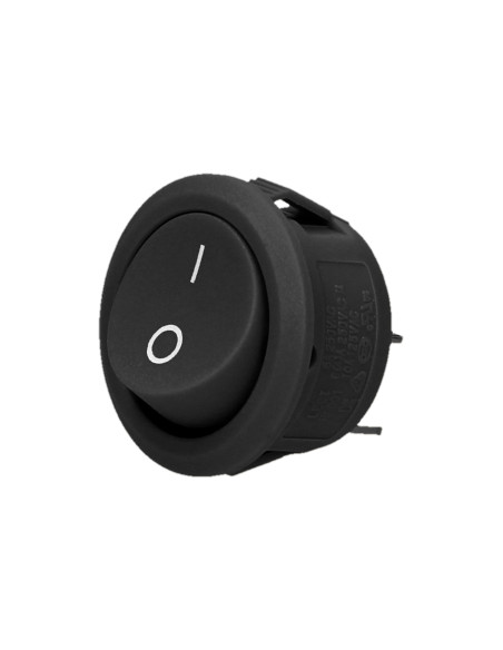 Łącznik kołyskowy okrągły, czarny