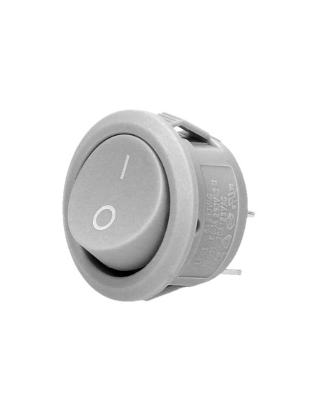 Łącznik kołyskowy okrągły, szary