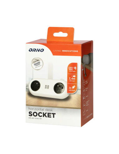 Gniazdo meblowe z uchwytem montażowym,...