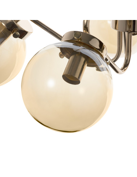 BULAT 5P, lampa wisząca, E14 max. 5x40W, złota