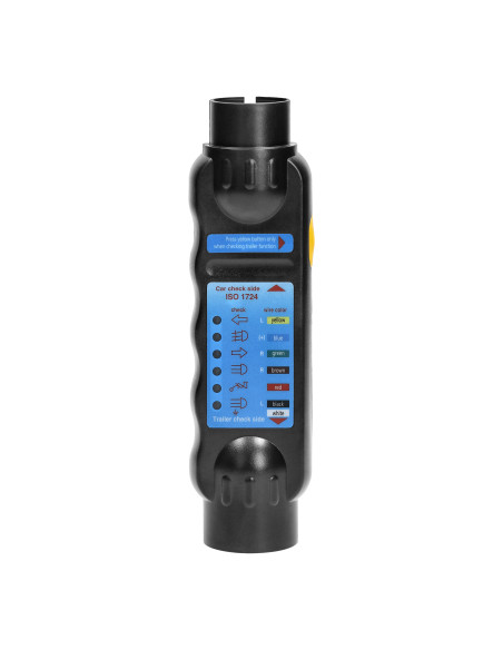 Zestaw testowy gniazda przyczepy, standard 13/7-pinowy, 12/24V