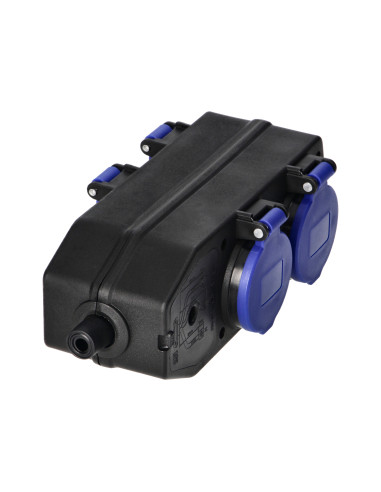 Rozgałęźnik czterokrotny bryzgoszczelny i...