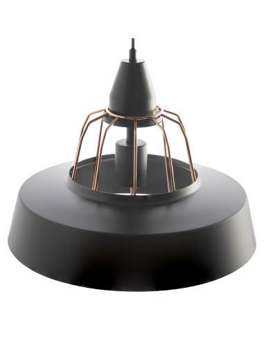 ROCCO 1P, lampa wisząca, E27 max. 60W, czarna,...