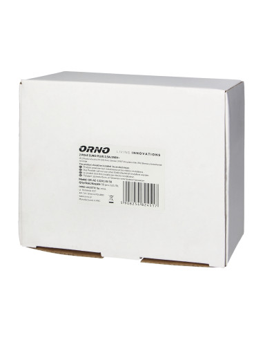 Wtyczka płaska bez uziemienia, 2,5A, 250V,...