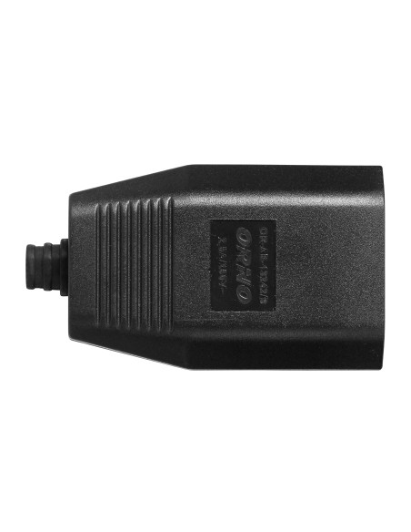 Gniazdo płaskie bez uziemienia, 2,5A, 250V, czarny poliwęglan, 50 sztuk