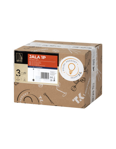 JALA 1P, lampa wisząca, E27  max.15W, czarna