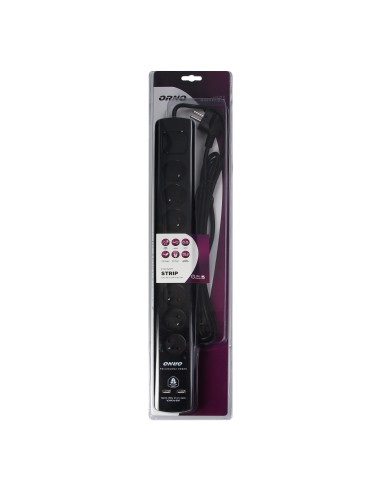  Listwa przeciwprzepięciowa, 8 gniazd 2P+Z,...