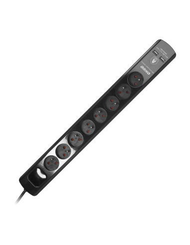  Listwa przeciwprzepięciowa, 8 gniazd 2P+Z,...