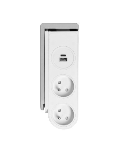 Listwa zasilająca biurkowa z ładowarką USB i...