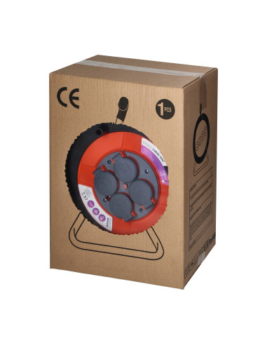 Bryzgoszczelny zwijak bębnowy IP44 4x2P+Z 16A 230V