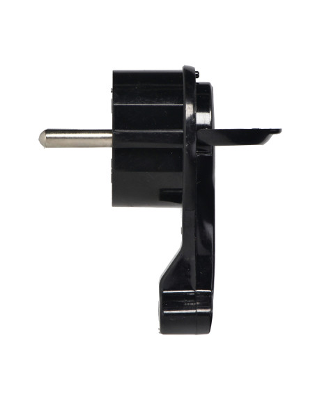 Wtyczka Uni-Schuko z uchem, czarna