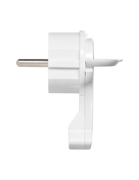 Wtyczka Uni-Schuko z uchem, biała