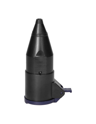 Gniazdo warsztatowe z klapką, 2P+Z , czarne