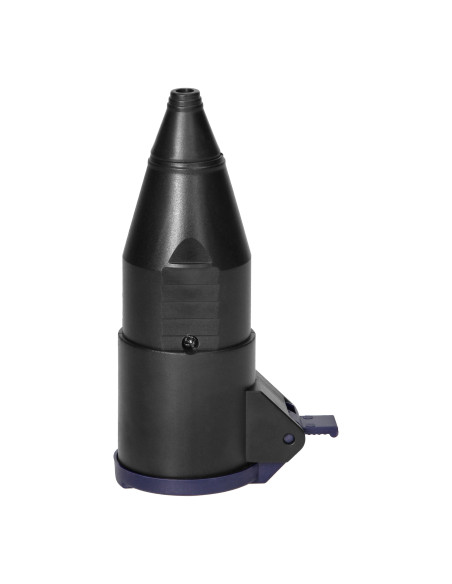 Gniazdo warsztatowe z klapką, 2P+Z , czarne