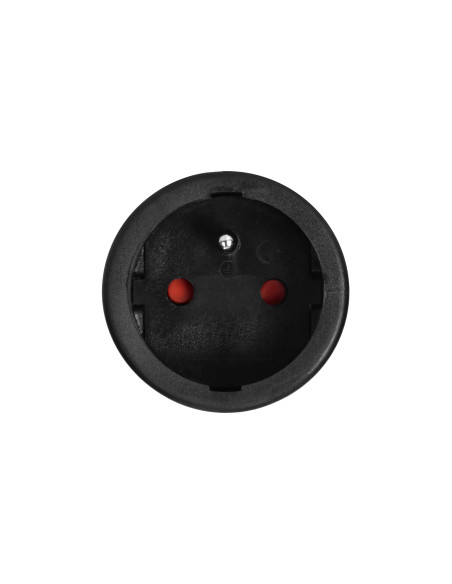 Gniazdo warsztatowe 2P+Z z wygodnym chwytem, czarne