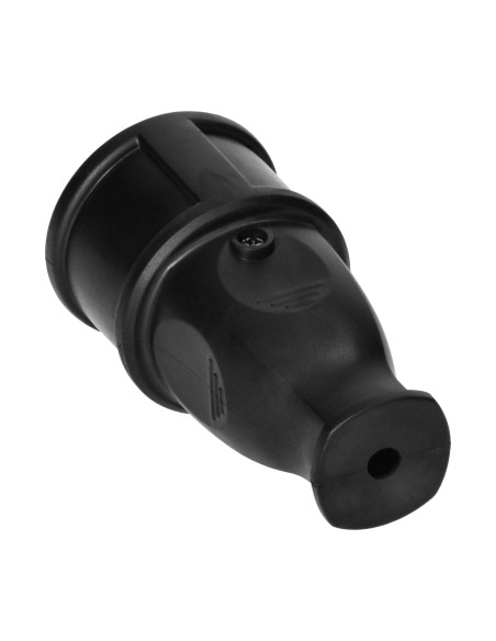 Gniazdo warsztatowe 2P+Z z wygodnym chwytem, czarne