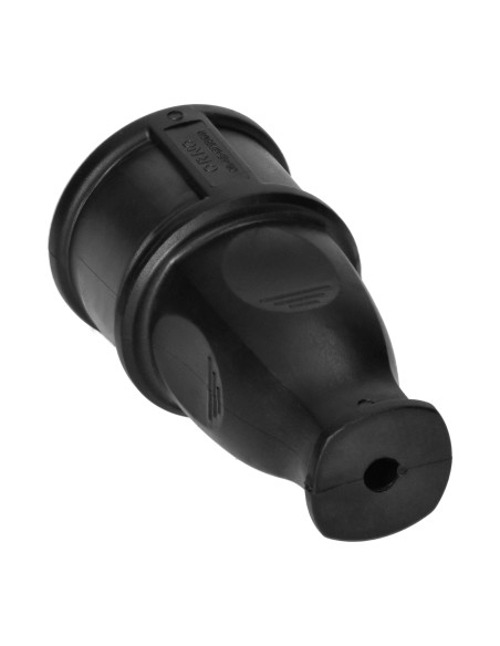 Gniazdo warsztatowe 2P+Z Schuko  z wygodnym chwytem, czarne