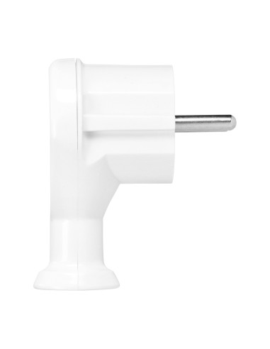 Wtyczka kątowa 2P+Z, Uni-Schuko, biały, 24 szt.