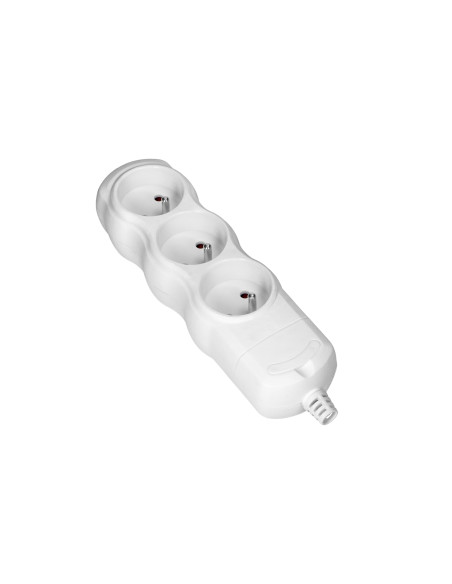 Rozgałęźnik wielogniazdowy 3x2P+Z, biały