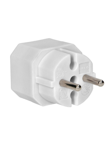 Rozgałęźnik 2x2P euro, biały