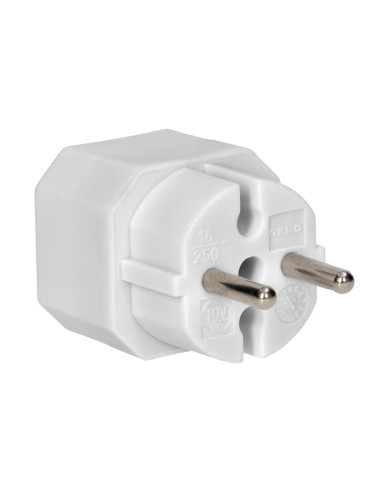 Rozgałęźnik 2x2P euro, biały, 20 szt.