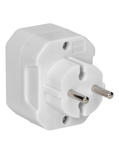 Rozgałęźnik 3x2P EURO biały 20 sztuk