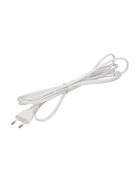 Przewód przyłączeniowy, wtyczka EURO 2P, 2x0,75mm2, 1,9m, biały