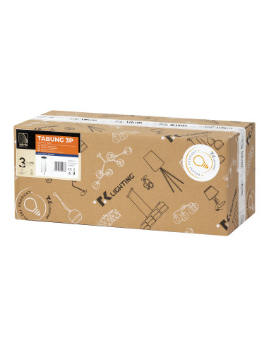 TABUNG 3P, lampa wisząca, G9  max.6W, czarna