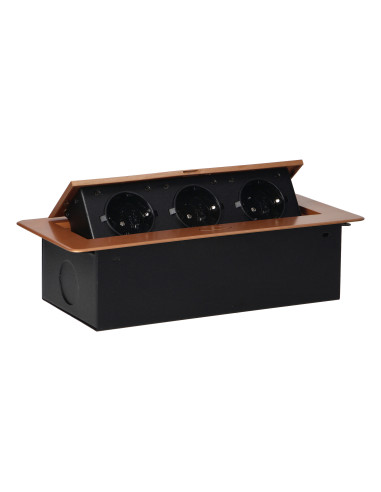 Gniazdo meblowe wpuszczane w blat z płaskim...