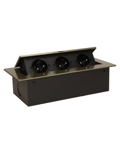 Gniazdo meblowe wpuszczane w blat z płaskim,...