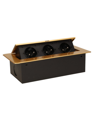 Gniazdo meblowe wpuszczane w blat z płaskim,...