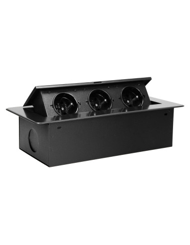 Gniazdo meblowe wpuszczane w blat z płaskim,...