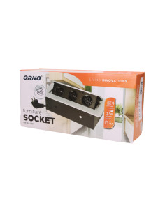 Gniazdo meblowe wpuszczane w blat z płaskim frezowanym... 2