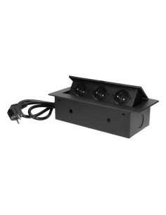 Gniazdo meblowe wpuszczane w blat z płaskim frezowanym...