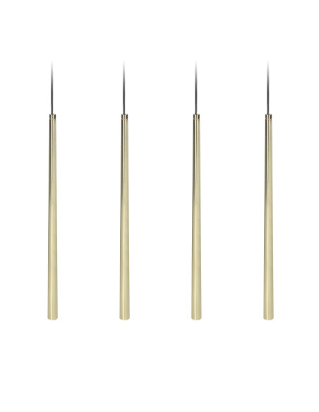 TABUNG 4P, lampa wisząca, G9  max.6W, złota