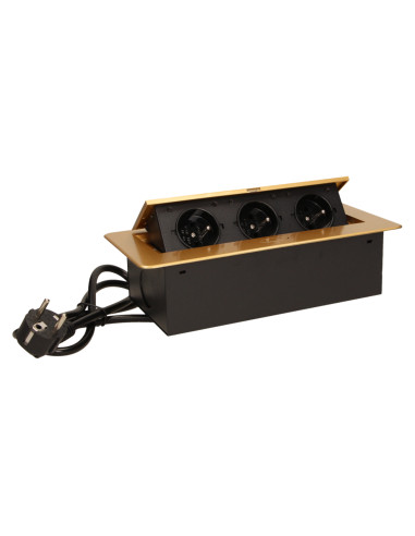 Gniazdo meblowe wpuszczane w blat z płaskim...