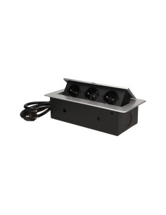 Gniazdo meblowe wpuszczane w blat z płaskim frezowanym...